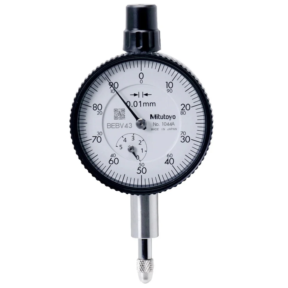 Mitutoyo 1044A Series 1 Compact Small Diameter Dial Indicator, 5 mm, Metric