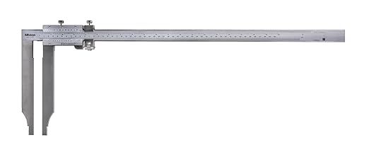 Mitutoyo 534-106 Series 534 Long Jaw Vernier Calipers, 0 to 20", SAE/Metric