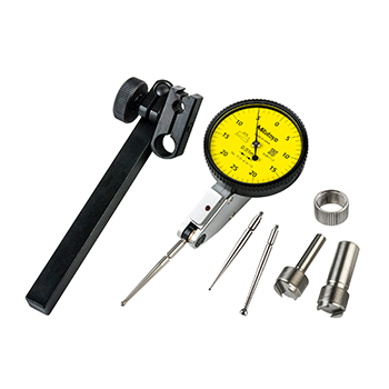 Mitutoyo 513-414-10T Horizontal Dial Test Indicator, Full Standard Set, 0.5mm Range