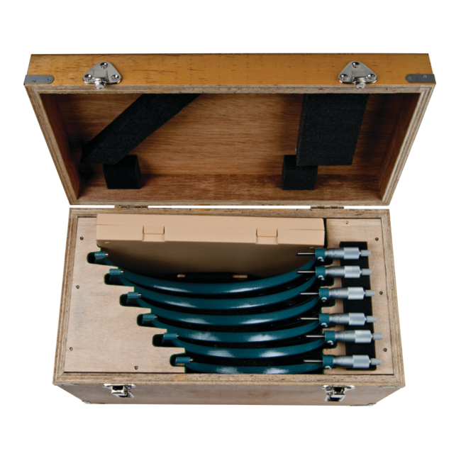 Mitutoyo 103-906 Outside Micrometer Economy Design Set, 6 to 12”