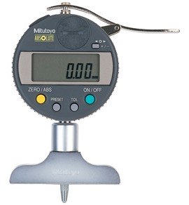 Mitutoyo 547-211A ABSOLUTE Digimatic Depth Gauge, 0 to 200 mm, Metric