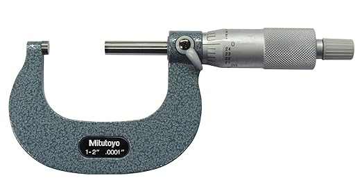 Mitutoyo 103-262 Outside Micrometer, 1 to 2" (25.4 to 50.8 mm)