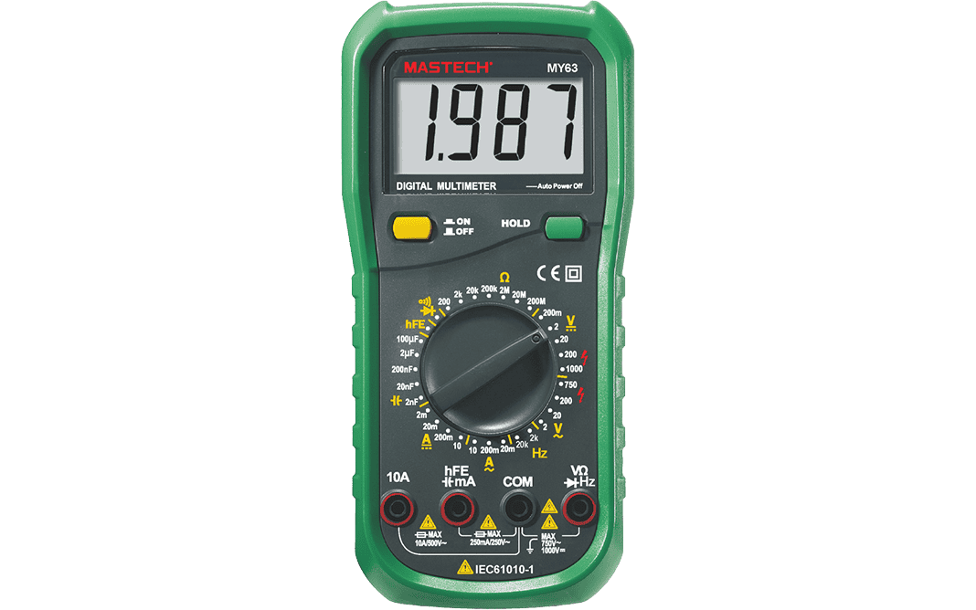 Mastech MY63 Manual Ranging Digital Multimeter