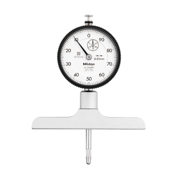 Mitutoyo 7218A Mechanical Depth Gauge, Dial, 0-8", 0.001"