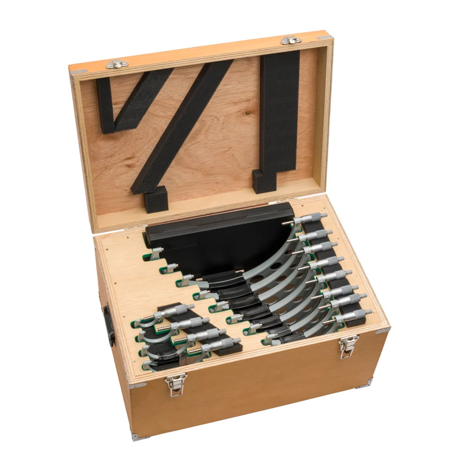 Mitutoyo 103-914-50 Outside Micrometer Economy Design Set, 0 to 300 mm