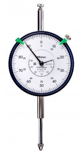 Mitutoyo 3052A-19 Series 3 Large Face Dial Indicator with Lug, 30 mm, Metric