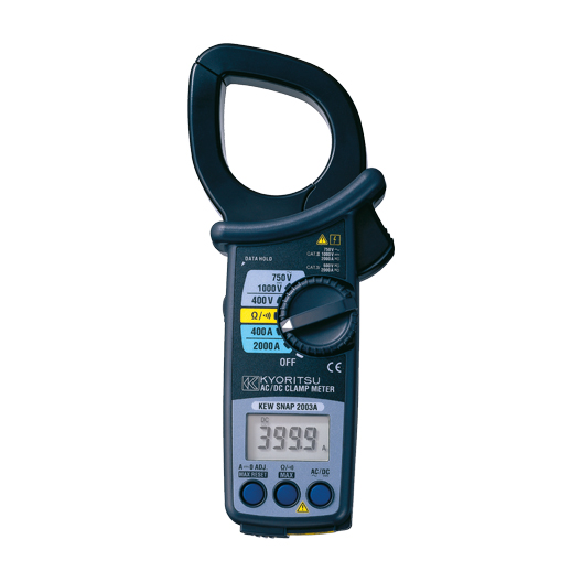 Kyoritsu 2003A Clamp Meter, 2000A/1000V