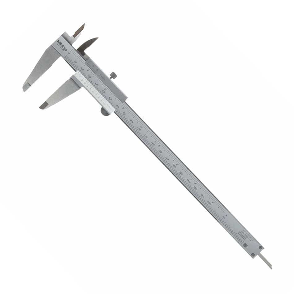 Mitutoyo 530-115 Standard Vernier Calipers, 0 to 12", SAE/Metric