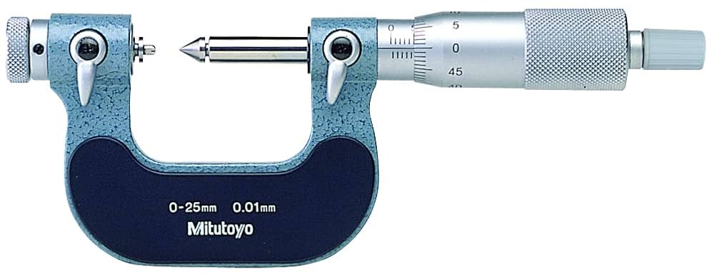Mitutoyo 126-125 Screw Thread Micrometer Interchangeable Tips, 0 to 25 mm