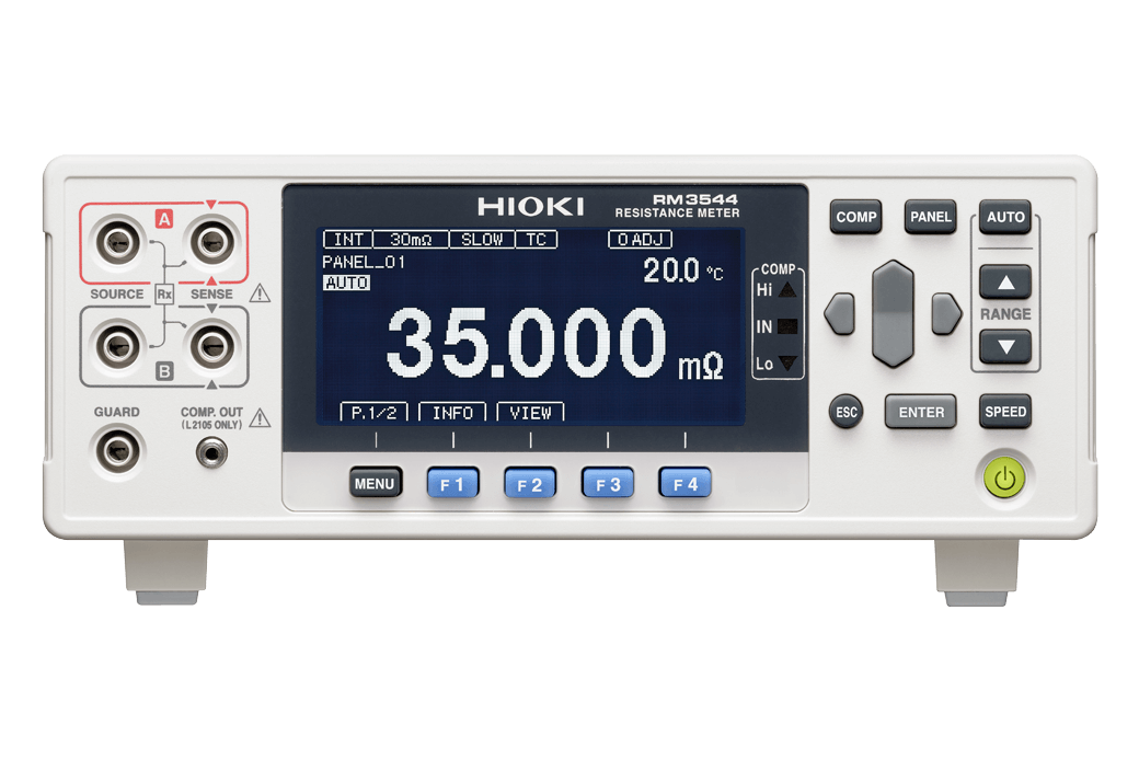 Hioki RM3544-01 DC Resistance Meter with External I/O, RS-232C and USB, 30mΩ to 3MΩ