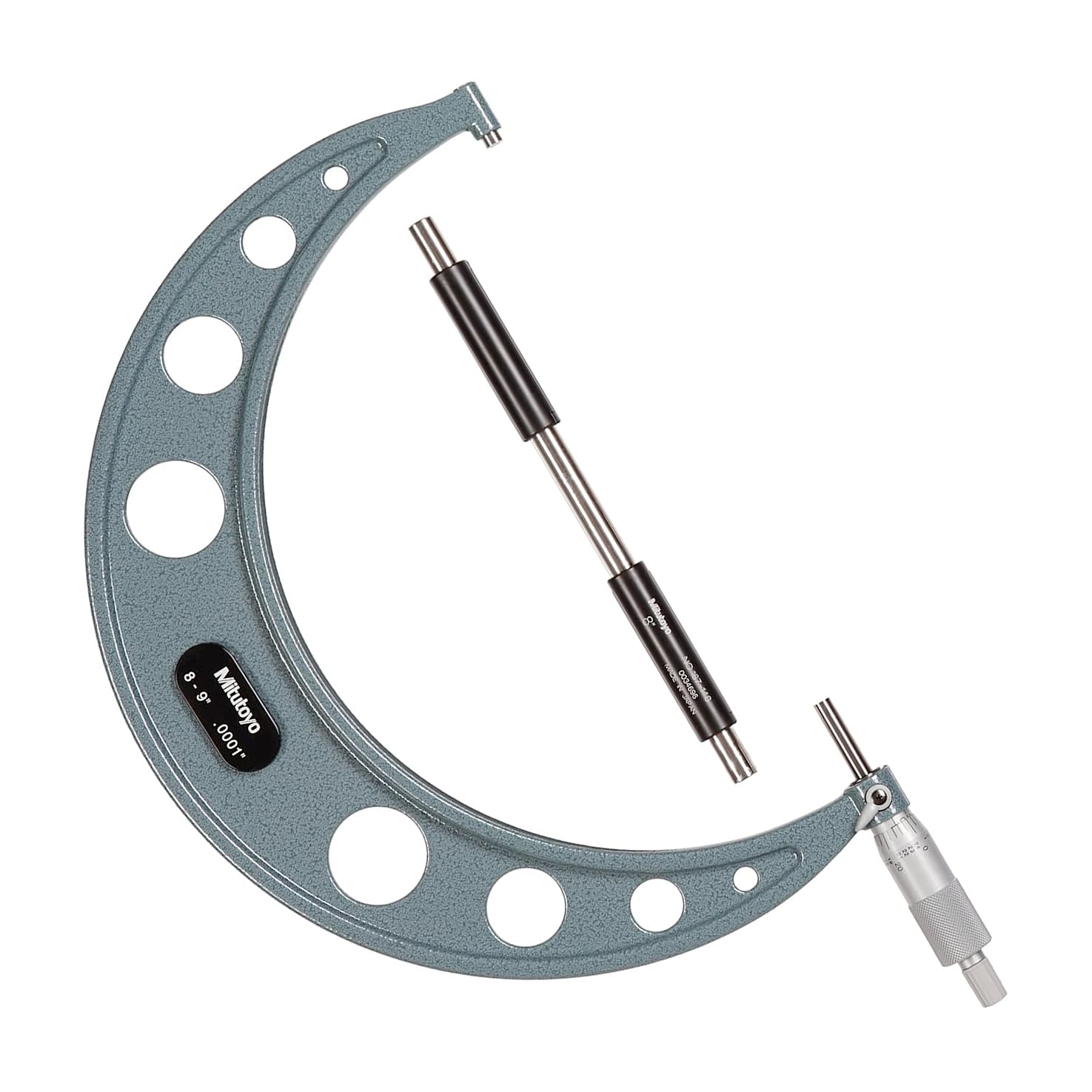Mitutoyo 103-223 Outside Micrometer Economy Design, 8 to 9”, 0.0001"