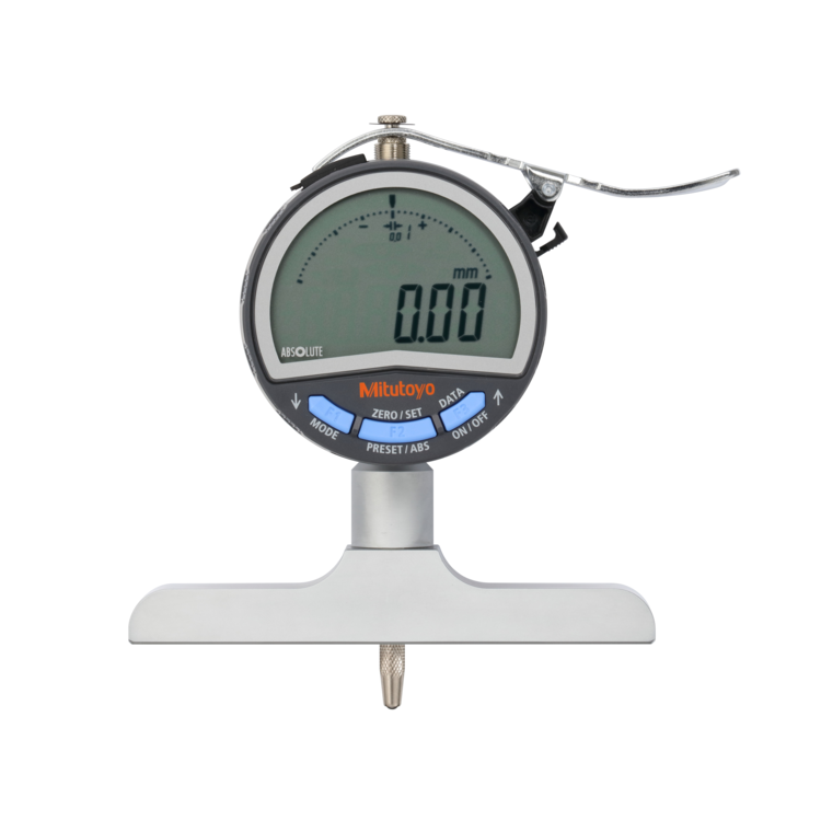 Mitutoyo 547-212A Series 547 ABSOLUTE Digimatic Depth Gauge, 0 to 200 mm, 0.01 mm resolution