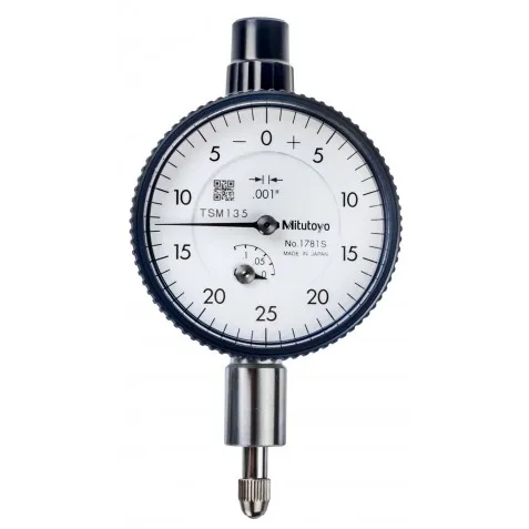Mitutoyo 1781AB Series 1 Compact Small Diameter Dial Indicator, 0.125", SAE