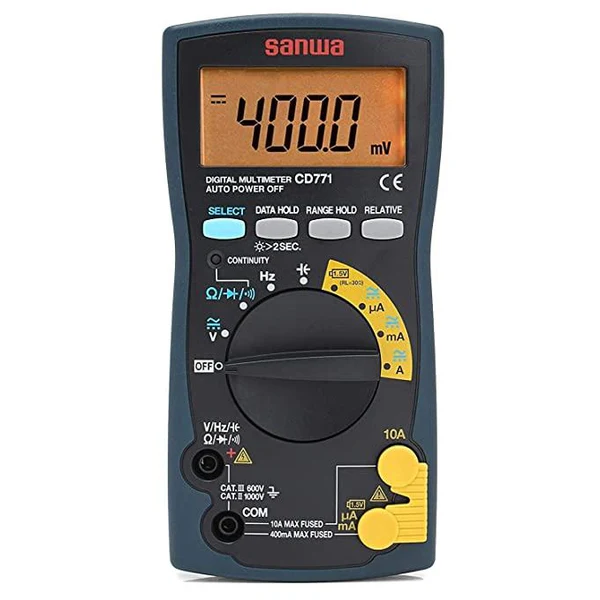 Sanwa CD771 Digital Multimeter with Backlight & Continuity Buzzer with LED