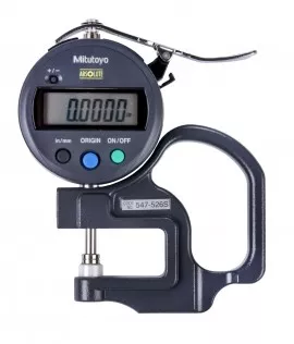 Mitutoyo 547-526S Digital Thickness Gauge, 0 to 0.47", Inches/Metric