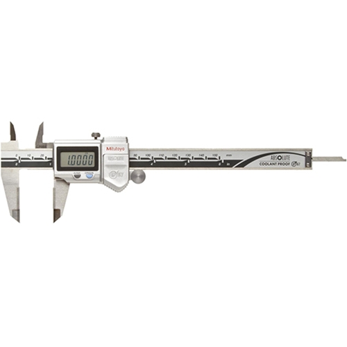 Mitutoyo 500-735-20 ABSOLUTE Coolant Proof Digimatic Caliper with Data Port & Carbide-Tip Jaws for OS Measurements, 0 to 6"