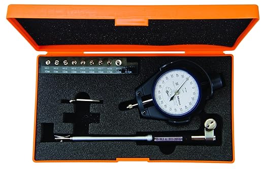 Mitutoyo 511-203-20 Dial Bore Gauge, 10 to 18.5 mm, Small Hole