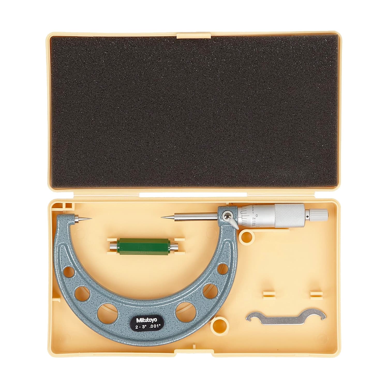 Mitutoyo 112-191 Point Micrometer with carbide tip, 2 to 3”