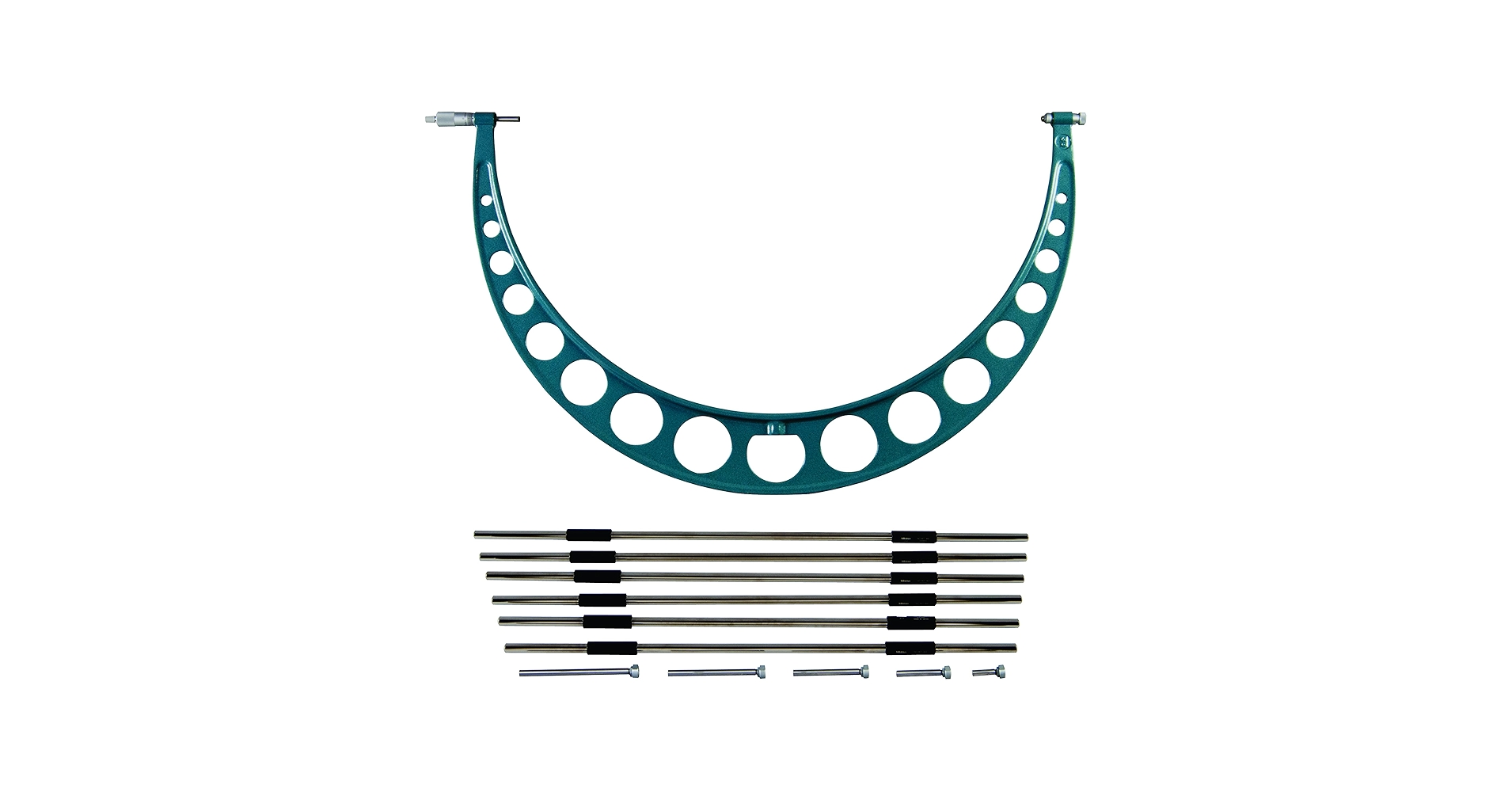 Mitutoyo 104-203 Series 104 Outside Micrometer with interchangeable anvils, 24 to 30"