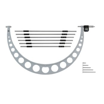 Mitutoyo 340-721 Series 340 Digimatic Outside Micrometer with Interchangeable Anvils, 18 to 24"