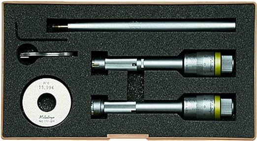 Mitutoyo 368-912 Holtest Micrometer Set, 3-point, 12 to 20 mm