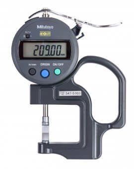 Mitutoyo 547-516A Digital Thickness Gauge, 0 to 0.47"