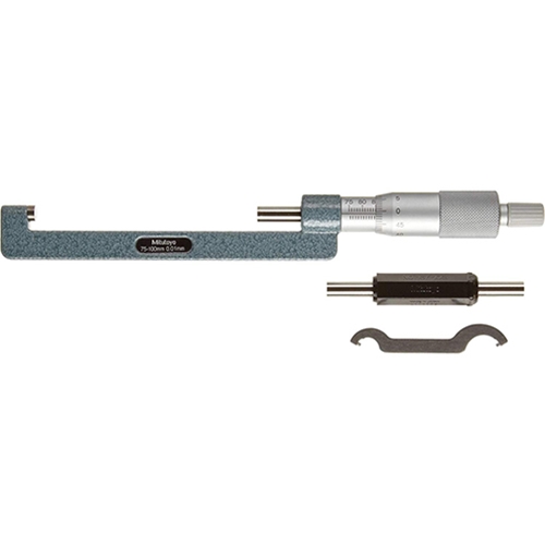 Mitutoyo 147-304 Hub Micrometer, 75 to 100 mm