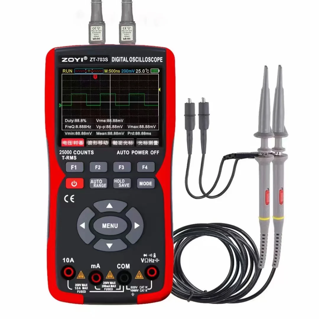 Zoyi ZT-703S Dual-Channel Oscilloscope and Digital Multimeter