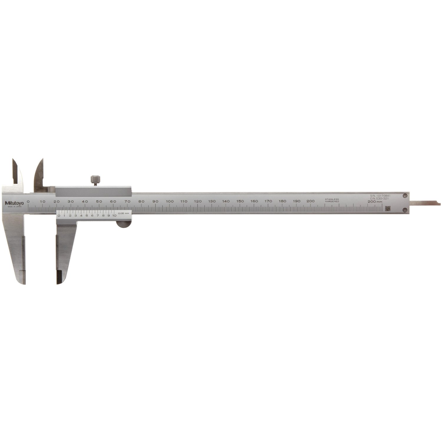 Mitutoyo 530-502 Standard Vernier Calipers, 0 to 1,000 mm, Metric
