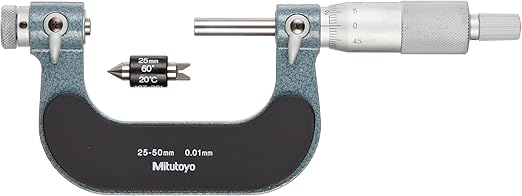 Mitutoyo 126-126 Screw Thread Micrometer Interchangeable Tips, 25 to 50 mm