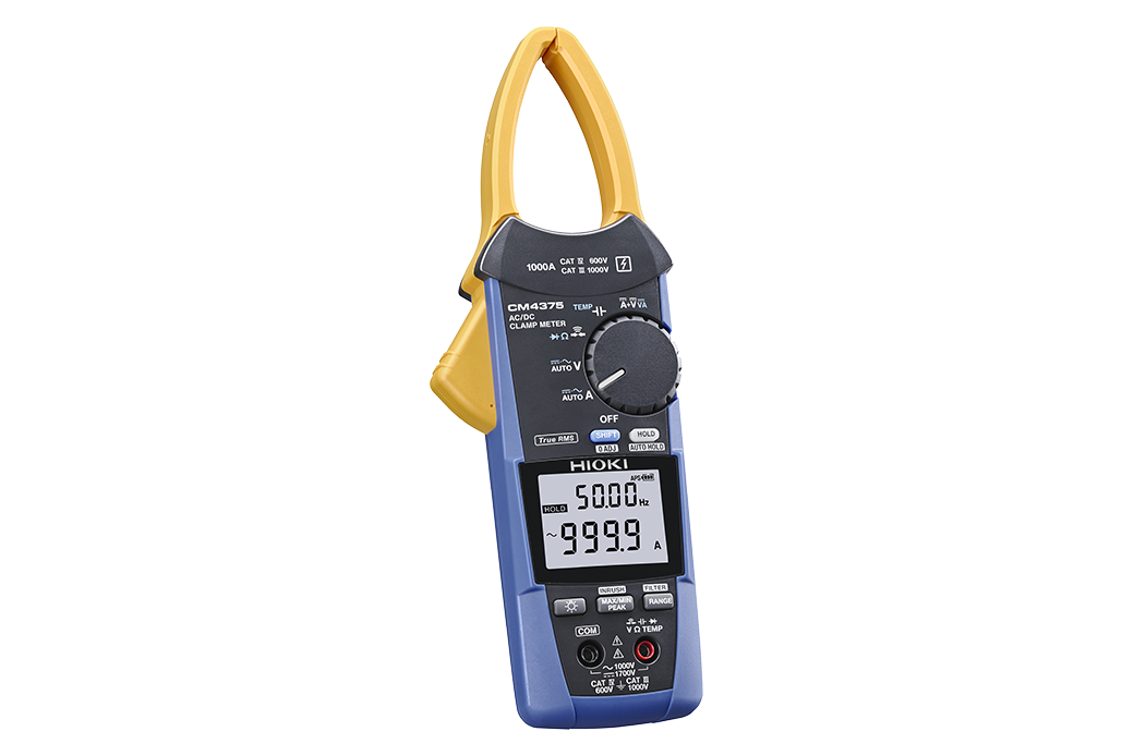 HIOKI CM4375-90 AC/DC Clamp Meter with wireless adapter, 1000 A