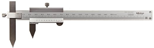 Mitutoyo 536-105 Vernier Offset Centerline Caliper, 10 to 150 mm