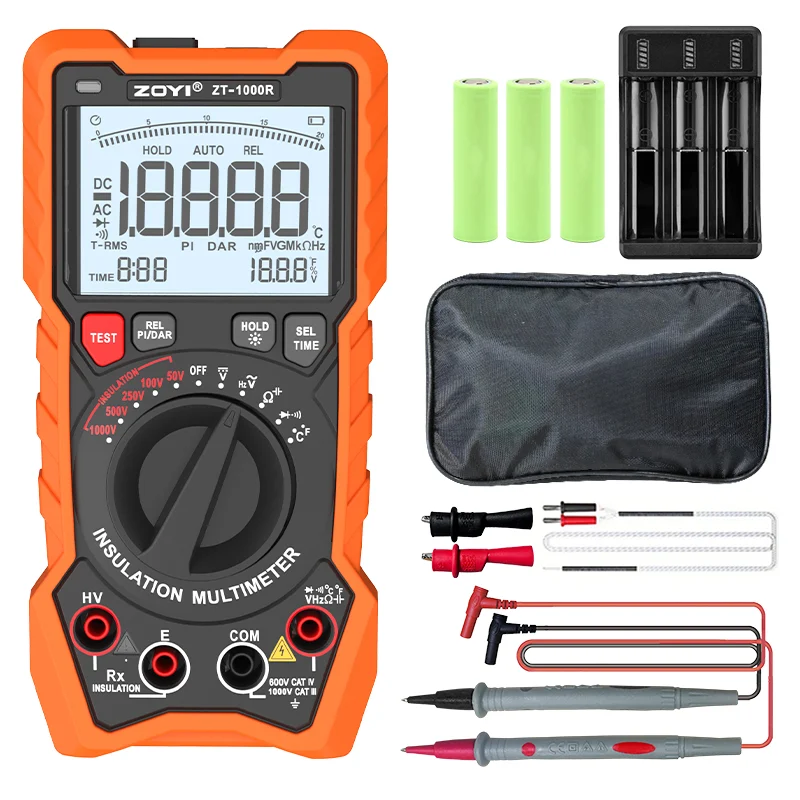 ZOYI ZT-1000R 2-in-1 True RMS digital multimeter with Megohmmeter