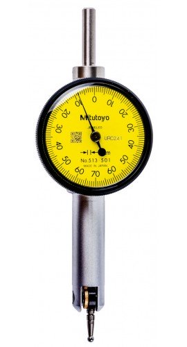 Mitutoyo 513-501-10T Full Pocket Dial Test Indicator Set, 0.14 mm, 0.001 mm graduation